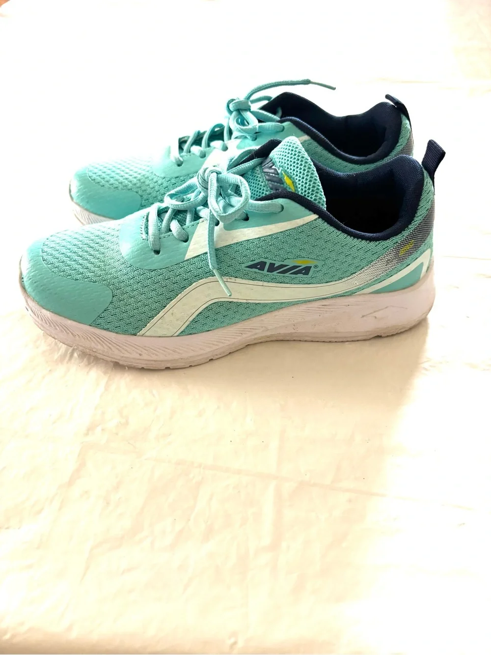 Avia Aqua & Navy Life Collection Trainer Running Sneakers SZ 7.5 Worn 1X Clean